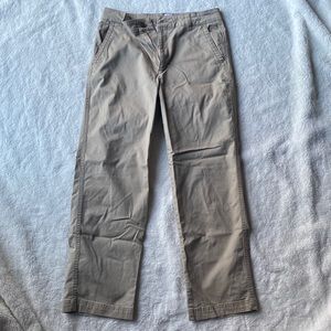 Khaki girlfriend ankle pants